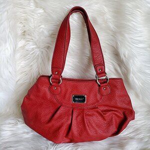 Nine West Burgundy Faux Leather Purse/Shoulder Bag